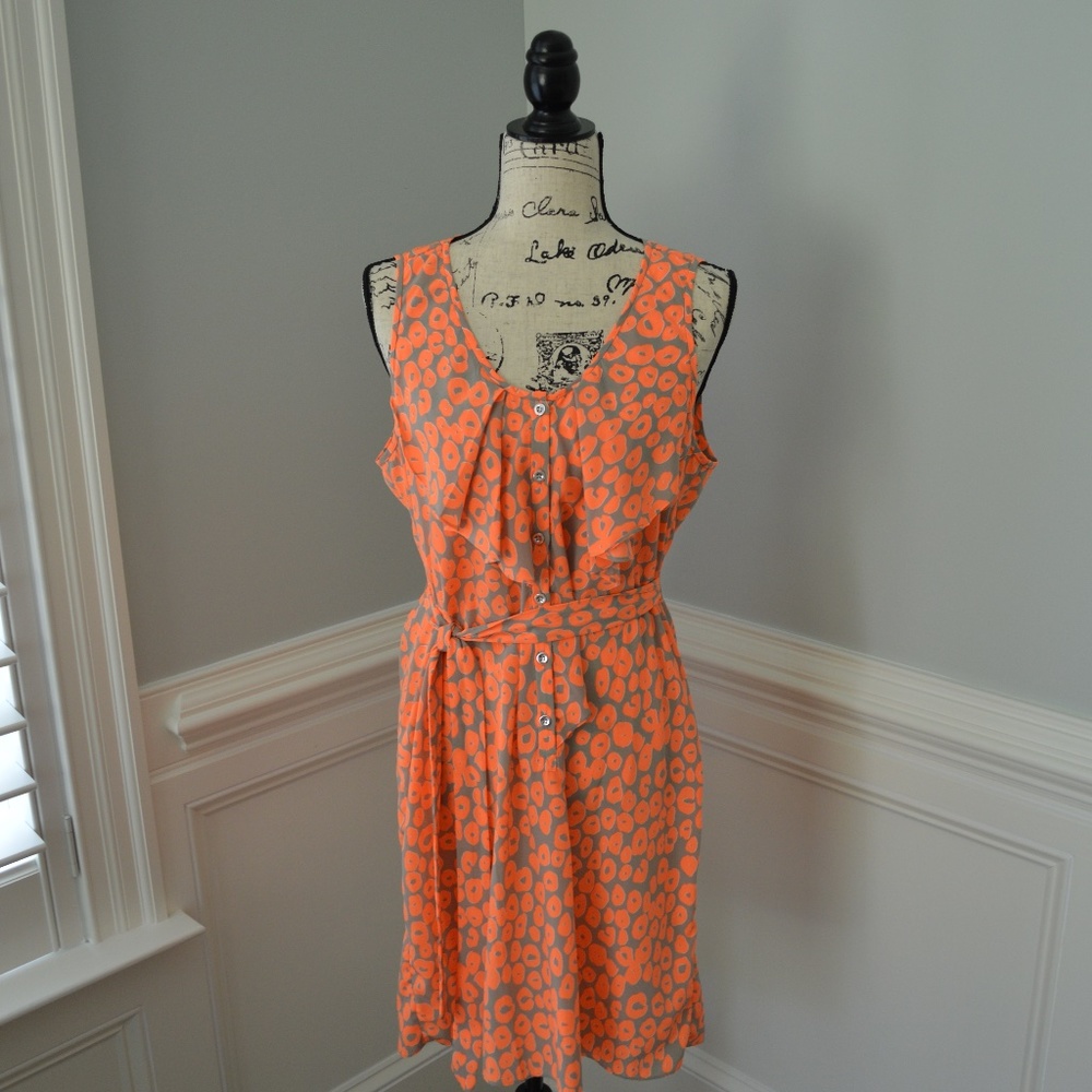 Yoana Baraschi Highlighter Orange Dress L EUC